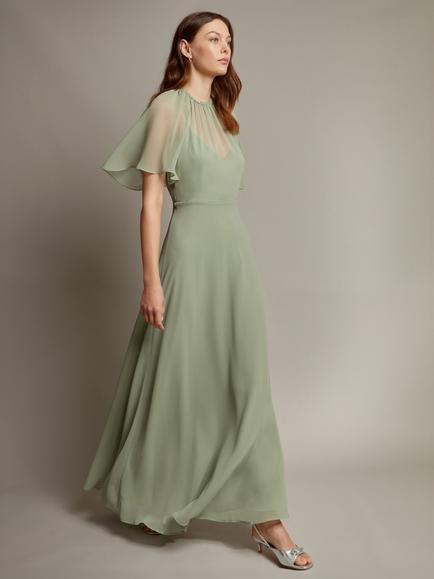 Monsoon Mona Maxi Dress, Sage
