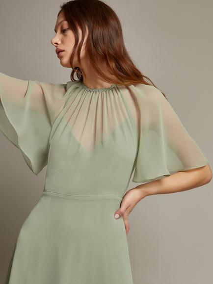Monsoon Mona Maxi Dress - view 2, Sage