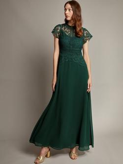 Monsoon Monica Maxi Dress, Green, Green