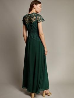 Monsoon Monica Maxi Dress, Green - view 2, Green