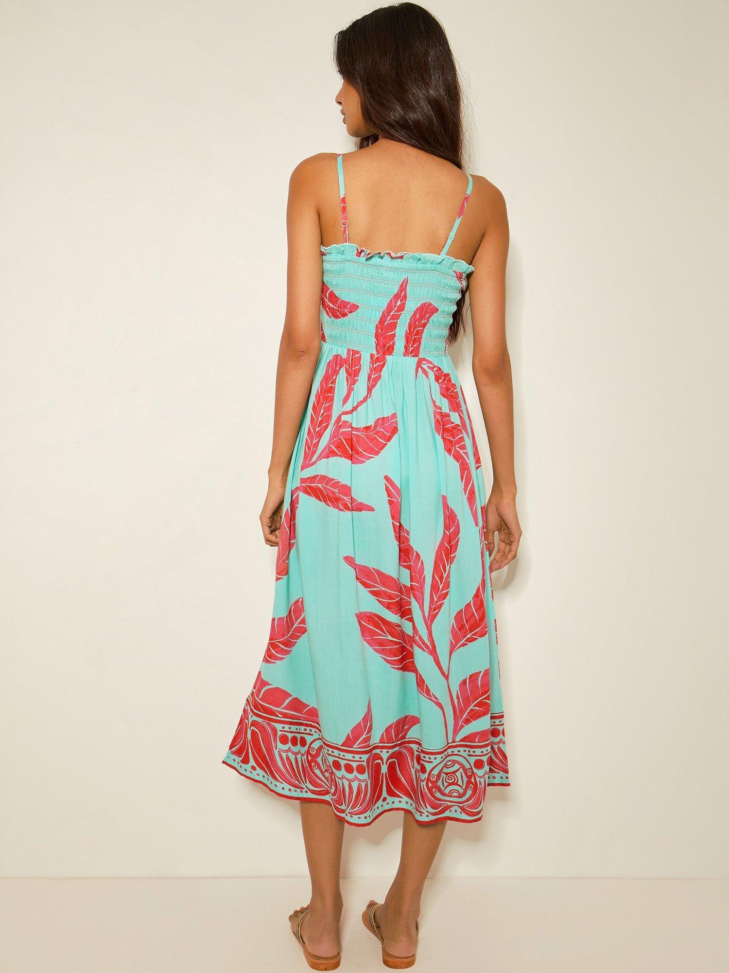 Briana Batik Print Strapless Dress Briana Batik Print Strapless Dress
