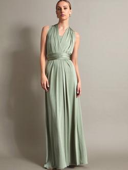 Monsoon Thea Multiway Bridesmaid Dress, Mid Green, Mid Green