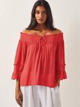 Monsoon Ava Smock Top, Pink