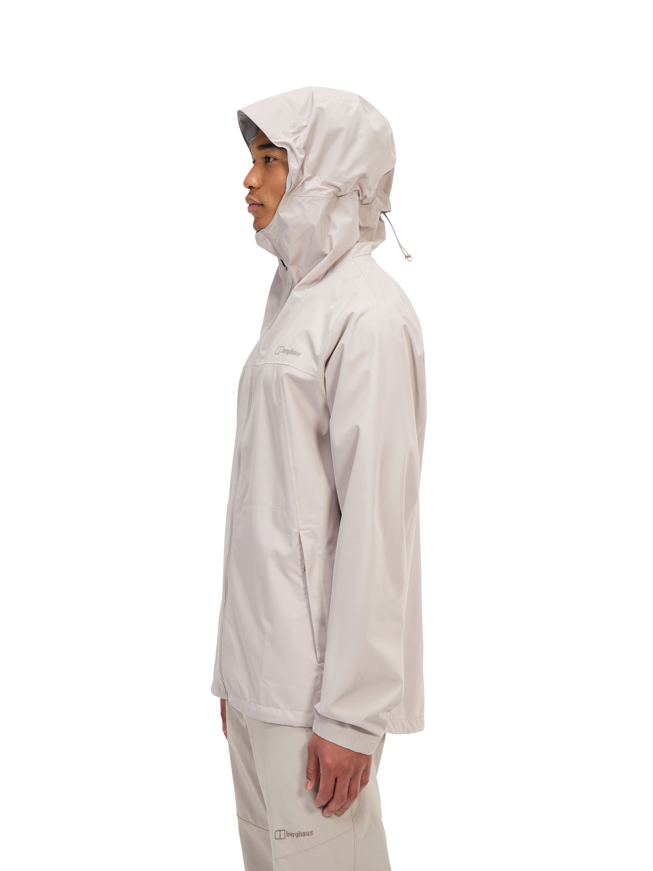 Product image 3 of 7, which shows Berghaus Deluge Pro 3.0 Waterproof Jacket, Taupe, S