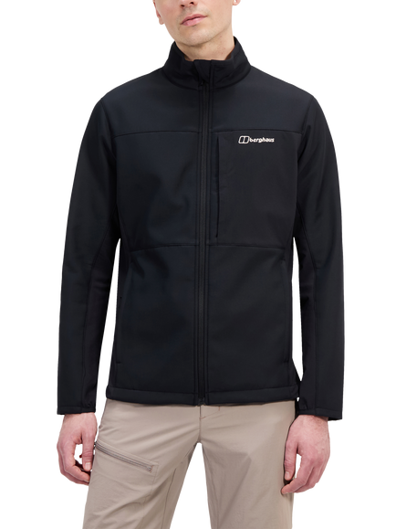 Berghaus Ghlas 3.0 Softshell Jacket, Jet Black, Jet Black
