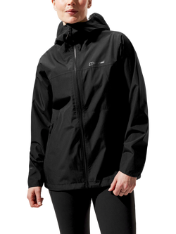 Berghaus Women's Deluge Pro 3.0 Waterproof Jacket, Jet Black, Jet Black