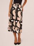 Adrianna Papell Printed Maxi A-Line Skirt, Multi