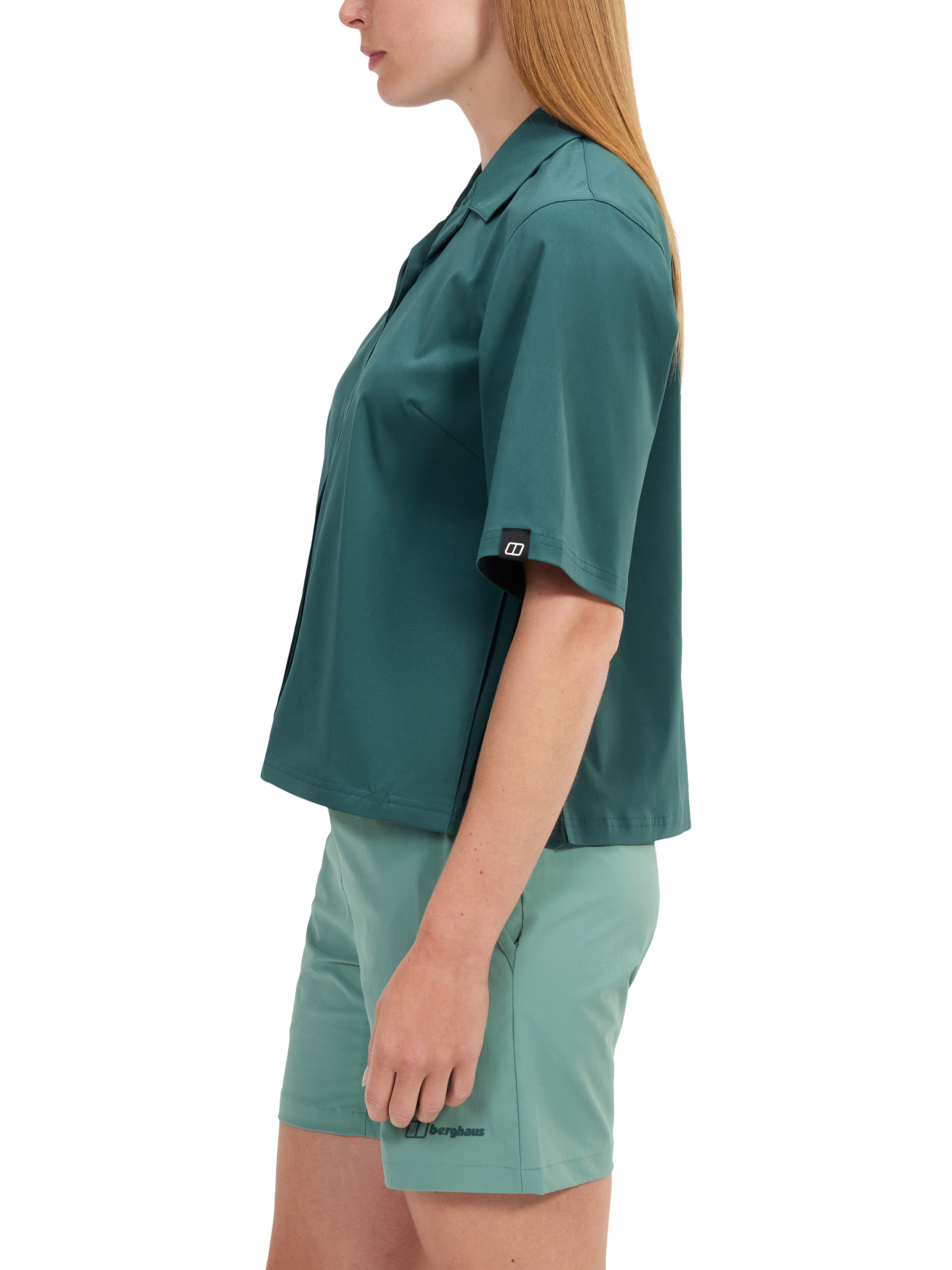 Product image 3 of 9, which shows Berghaus Explorer Short Sleeve Overshirt, Peak, 8