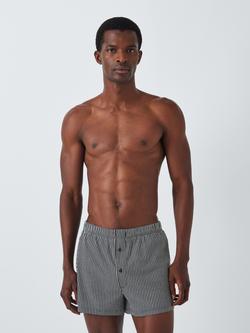 John Lewis Organic Cotton Jersey Boxer Shorts, Pack of 3, Grey Multi - view 2, Grey Multi