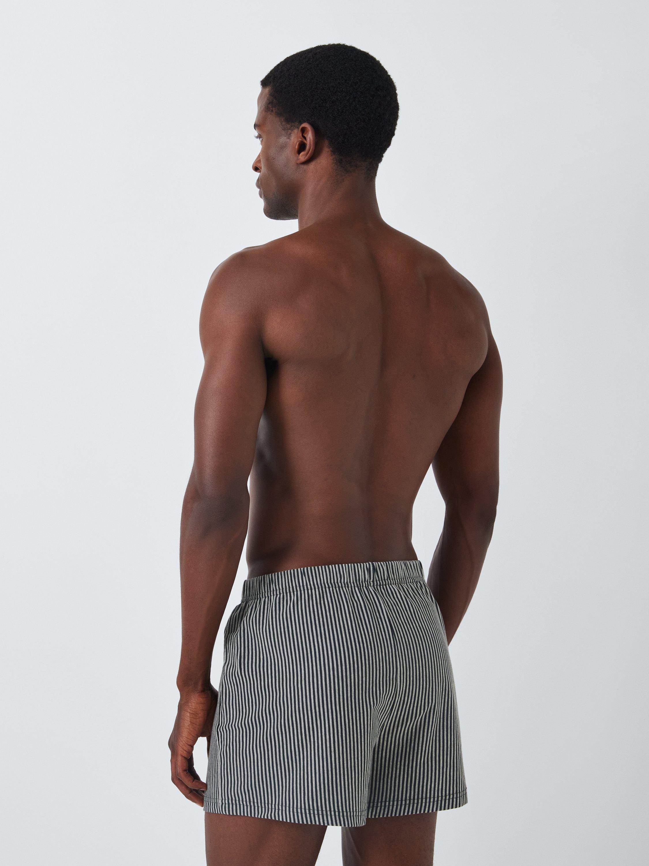 Product image 3 of 5, which shows John Lewis Organic Cotton Jersey Boxer Shorts, Pack of 3, Grey Multi, S