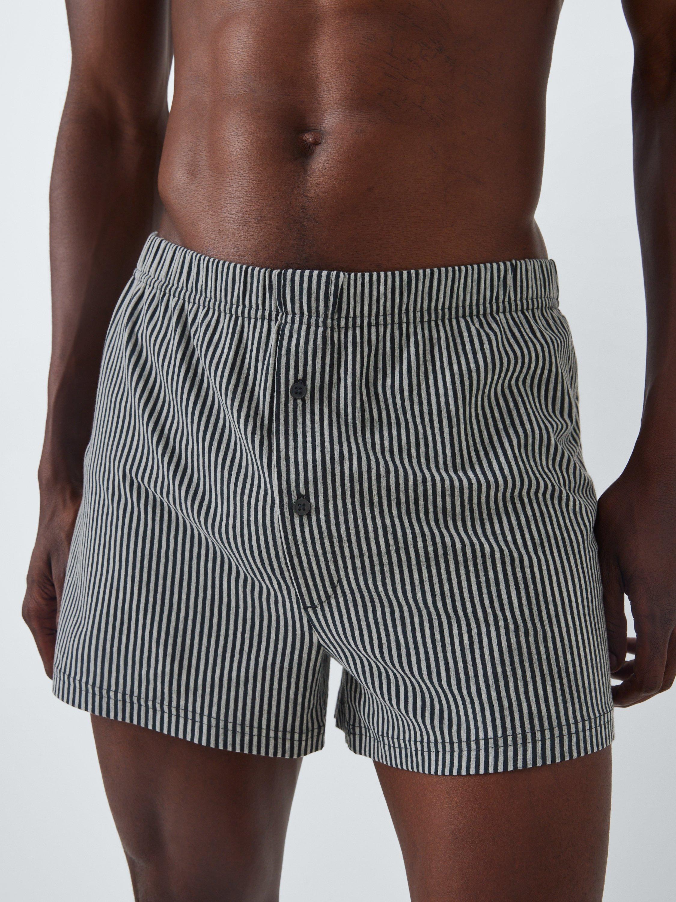 Product image 4 of 5, which shows John Lewis Organic Cotton Jersey Boxer Shorts, Pack of 3, Grey Multi, S