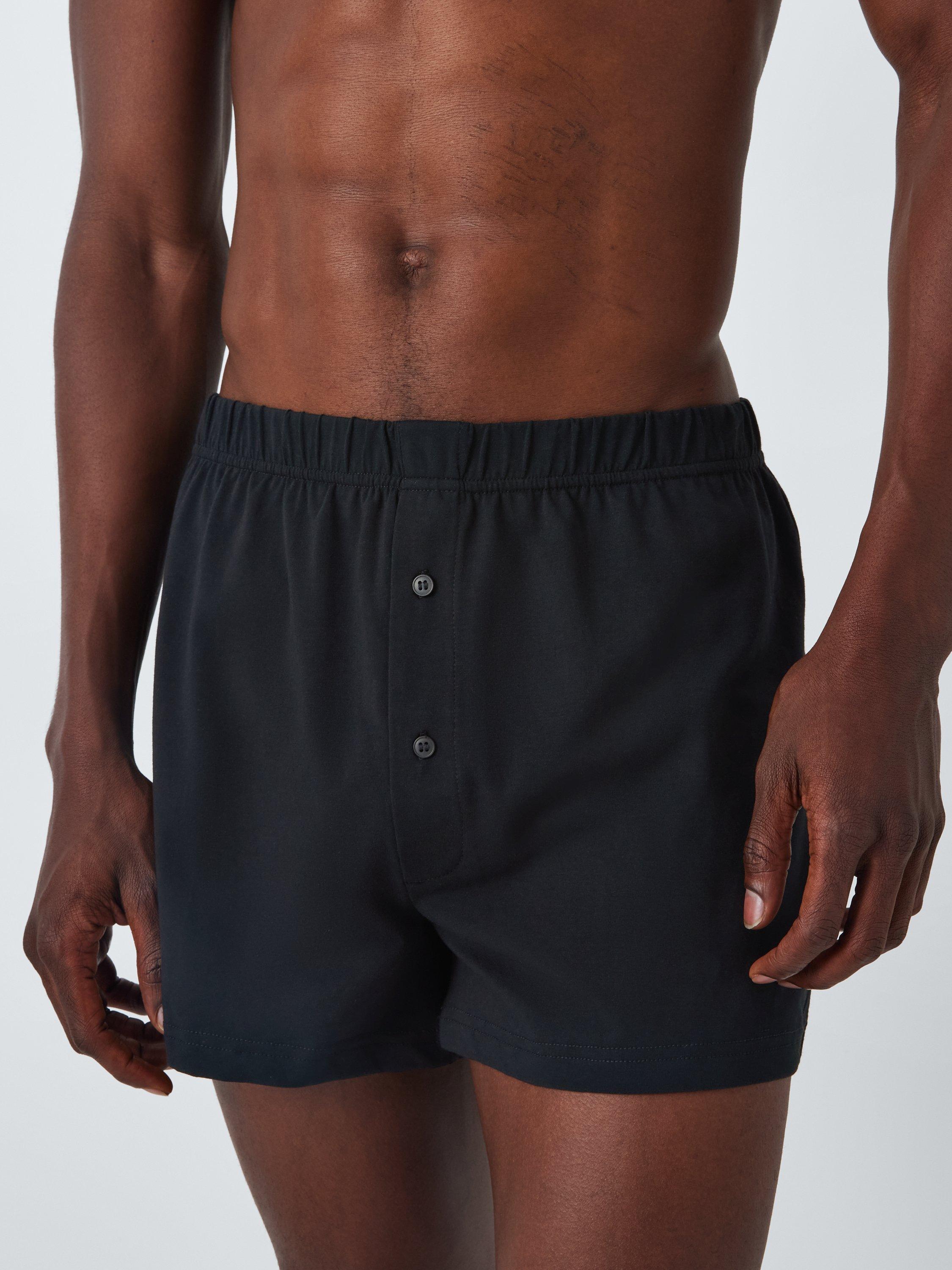 Product image 5 of 5, which shows John Lewis Organic Cotton Jersey Boxer Shorts, Pack of 3, Grey Multi, S