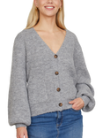 Sisters Point Lui Button Oversized Cardigan, Grey