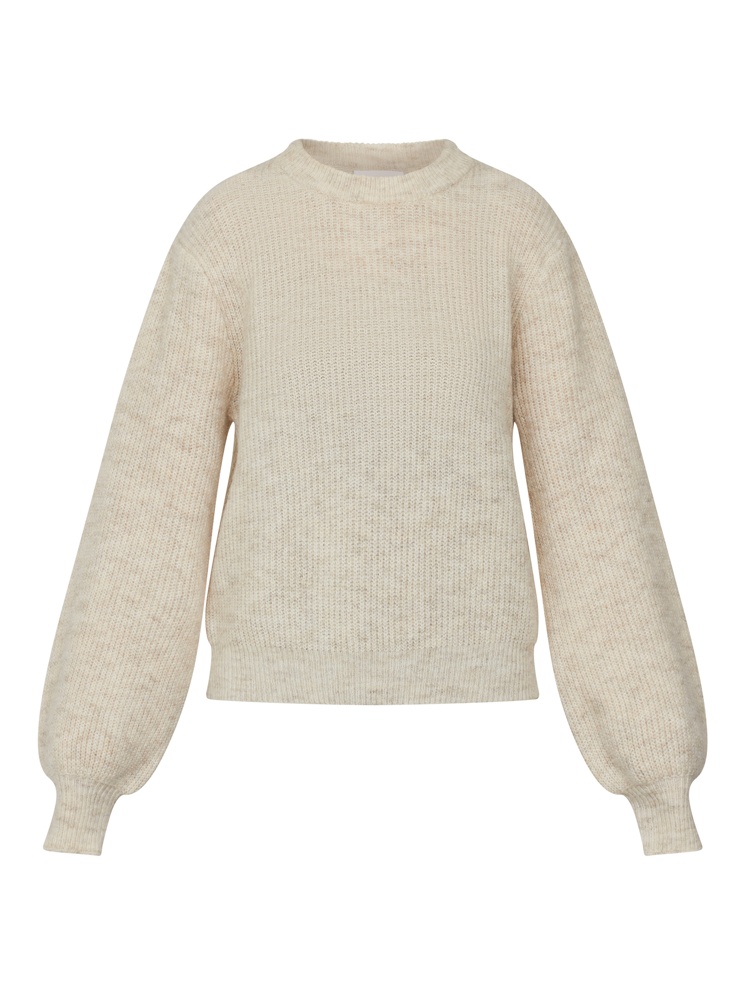 Product image 4 of 5, which shows Sisters Point Lui Ribbed Jumper, Sand Melange, XS