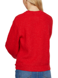 Sisters Point Lui Ribbed Edge Soft Jumper, Ruby Mel