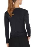 Sisters Point Nubi Long Sleeve Ruched Top, Black