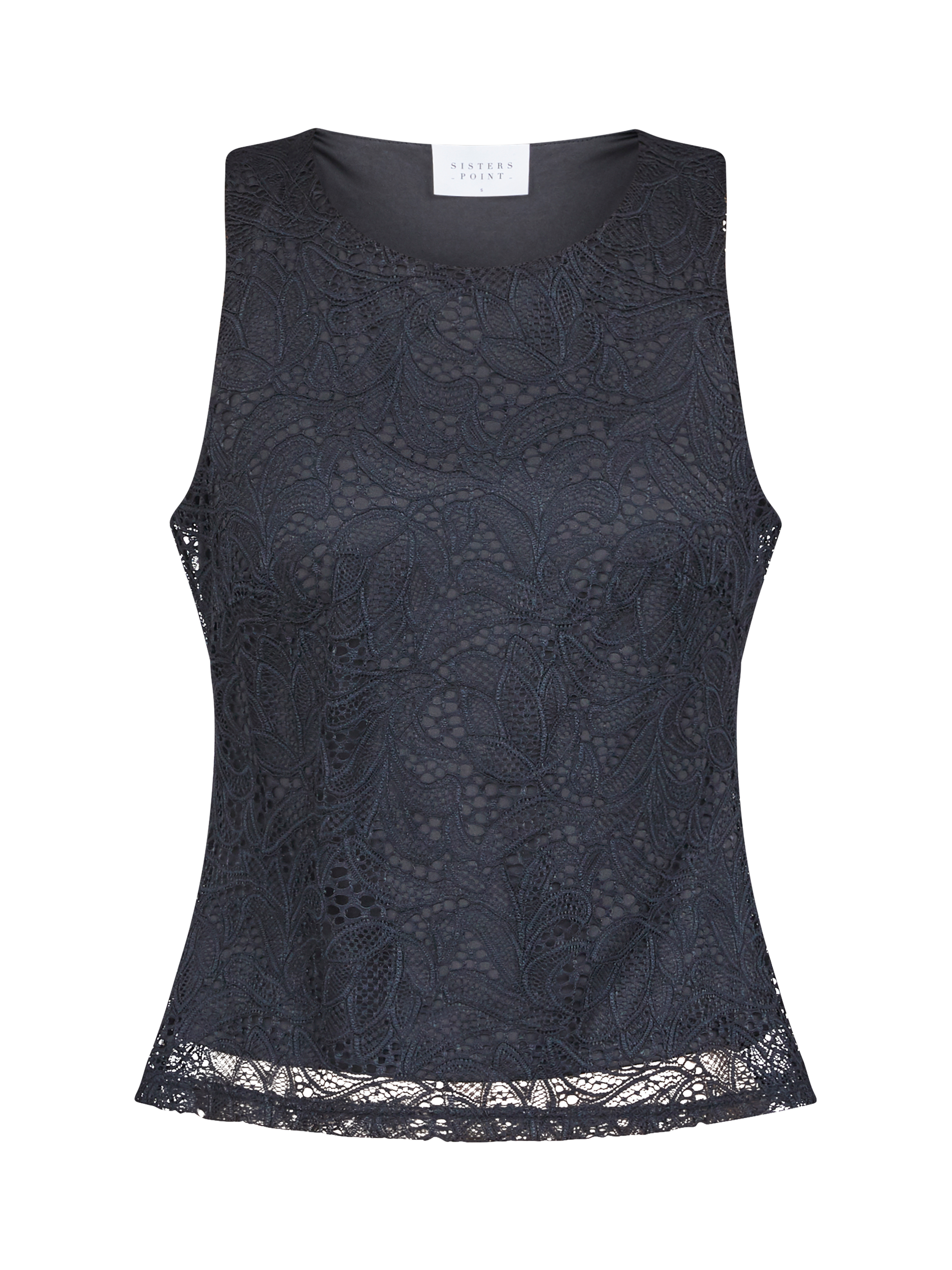 Sisters Point Vroca Lace Top, Black