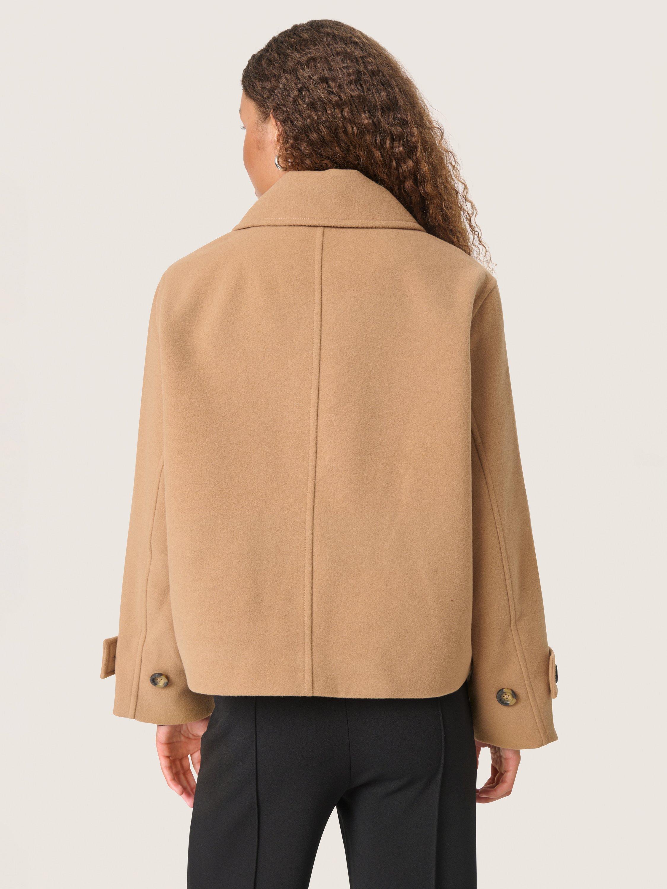 Product image 2 of 5, which shows Soaked In Luxury SLRubie Boxy Jacket, Burro, L