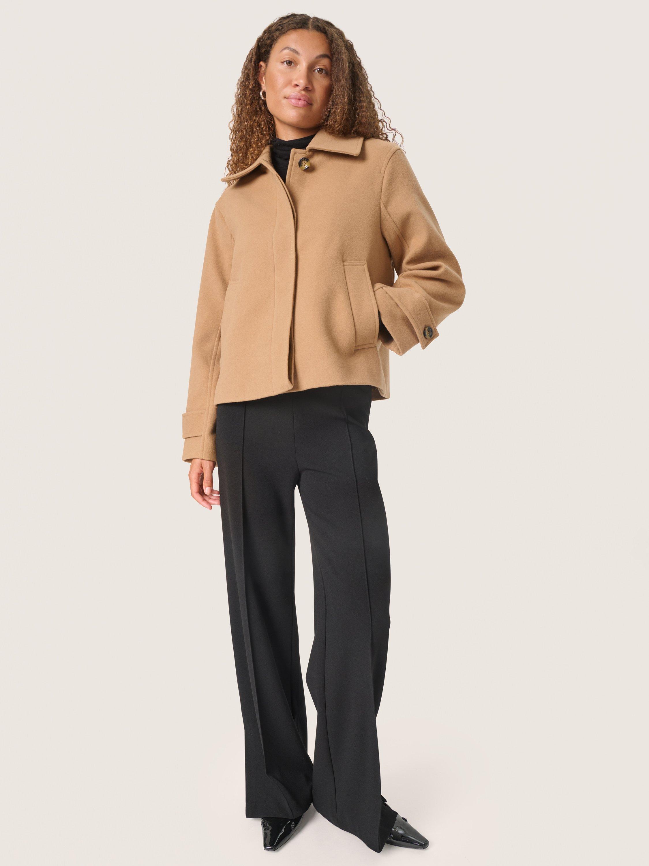 Product image 3 of 5, which shows Soaked In Luxury SLRubie Boxy Jacket, Burro, L