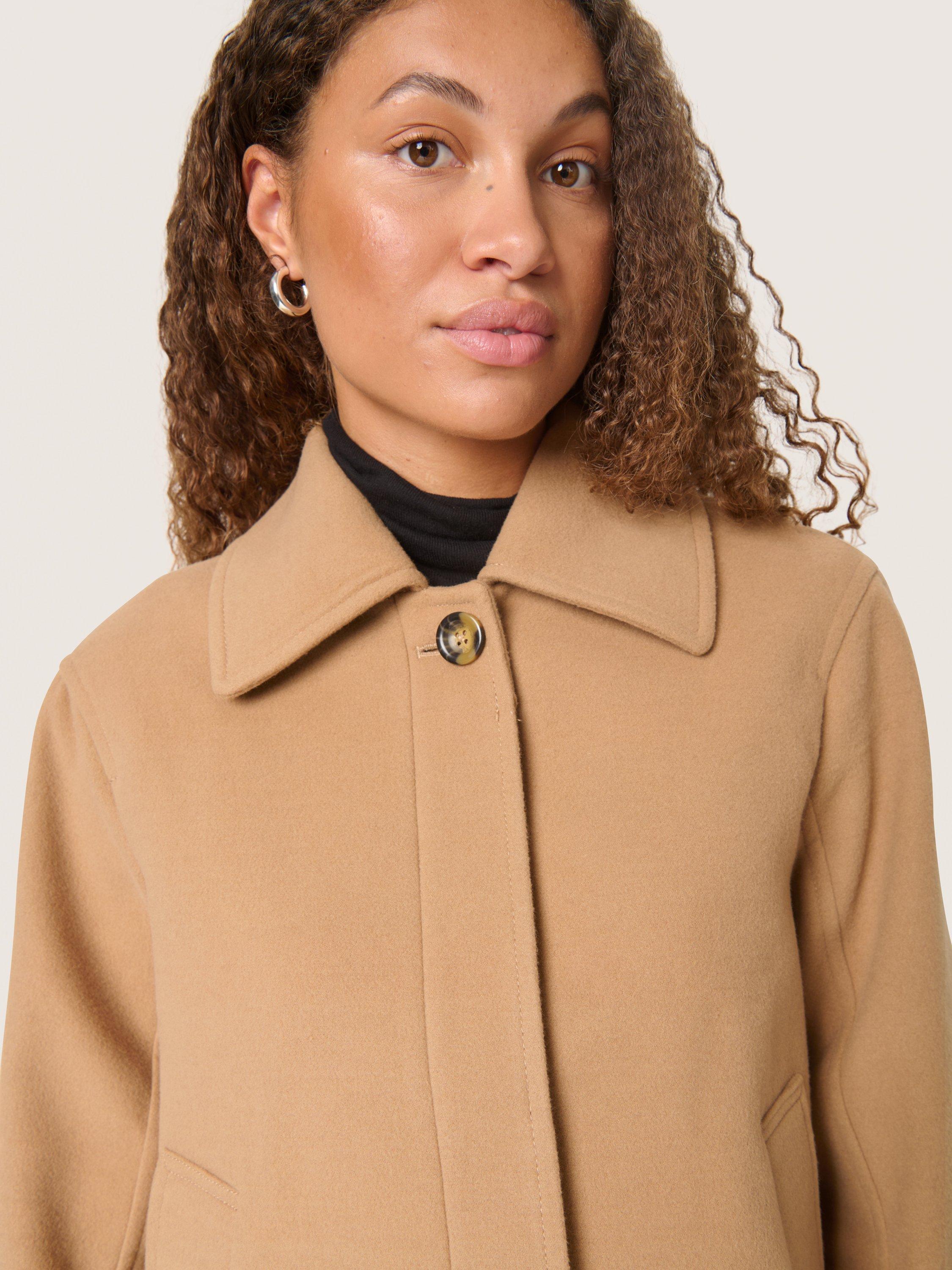 Product image 4 of 5, which shows Soaked In Luxury SLRubie Boxy Jacket, Burro, L
