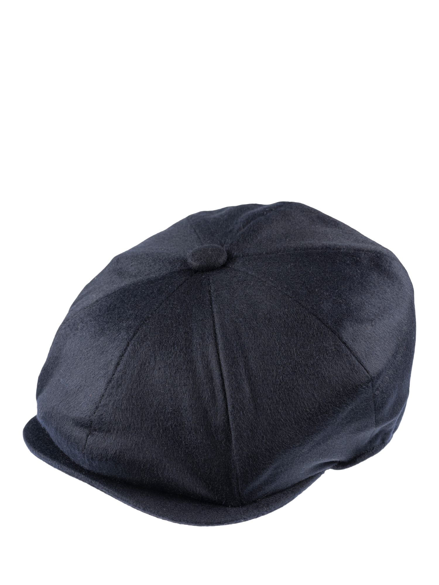 Product image 1 of 5, which shows Christys' Cashmere Blend 8-Piece Baker Boy Cap, Navy, S