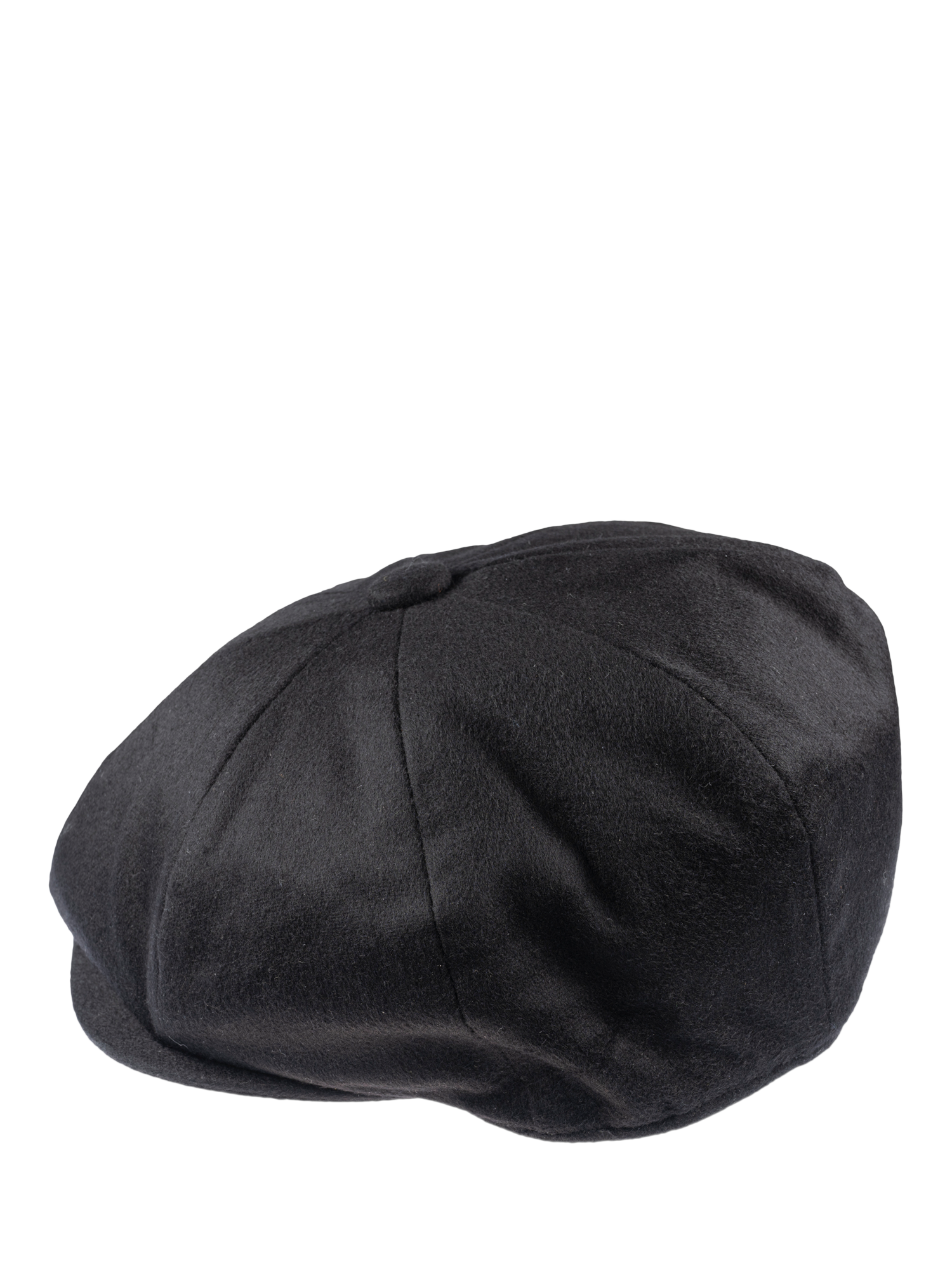 Product image 2 of 5, which shows Christys' Cashmere Blend 8-Piece Baker Boy Cap, Black, S