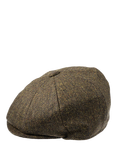 Christys' Herringbone Tweed 8-Piece Baker Boy Cap