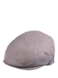 Christys' Balmoral Teviot Tweed Flat Cap, Heather Purple