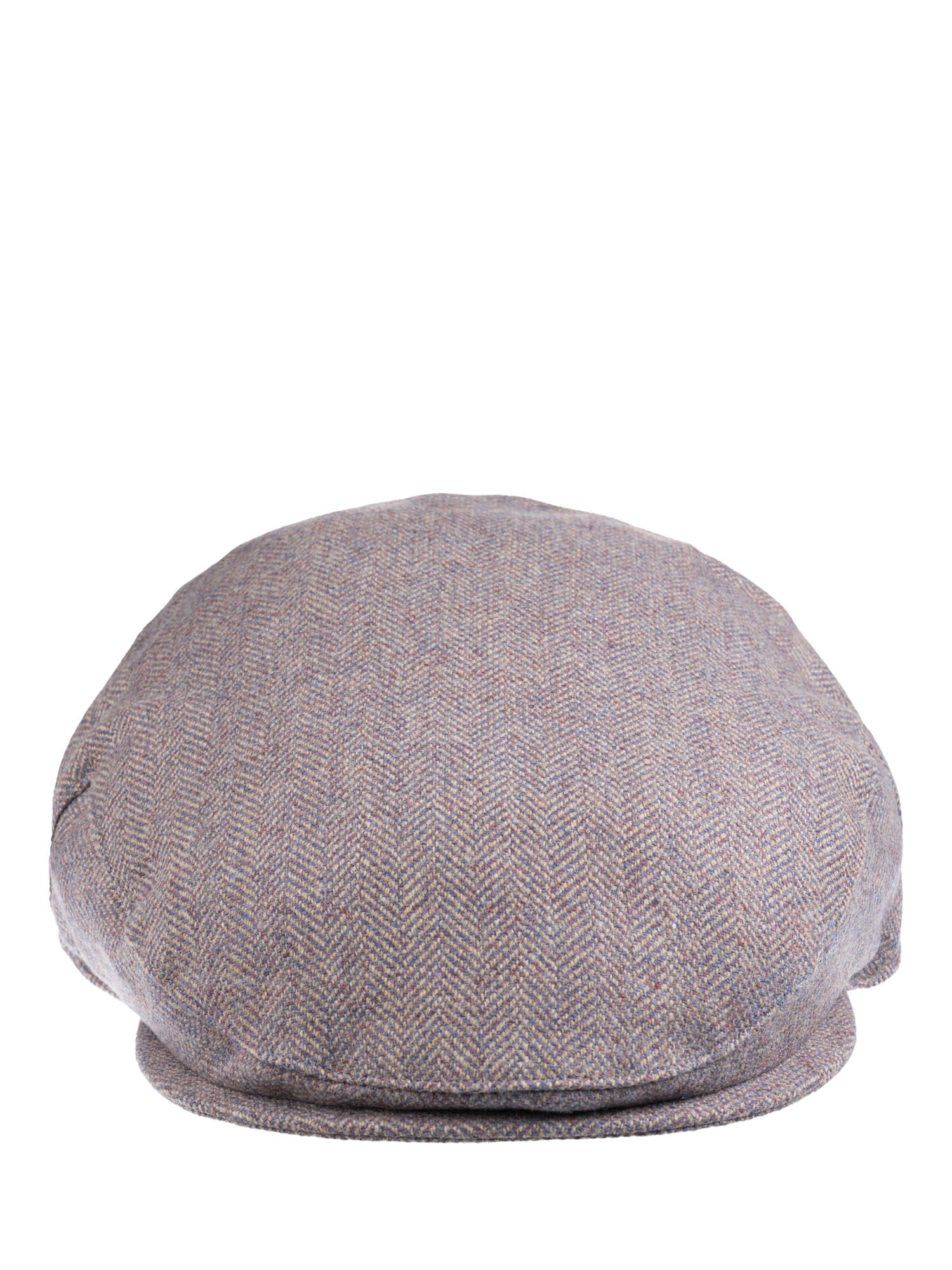 Product image 3 of 5, which shows Christys' Balmoral Teviot Tweed Flat Cap, Heather Purple, 55cm