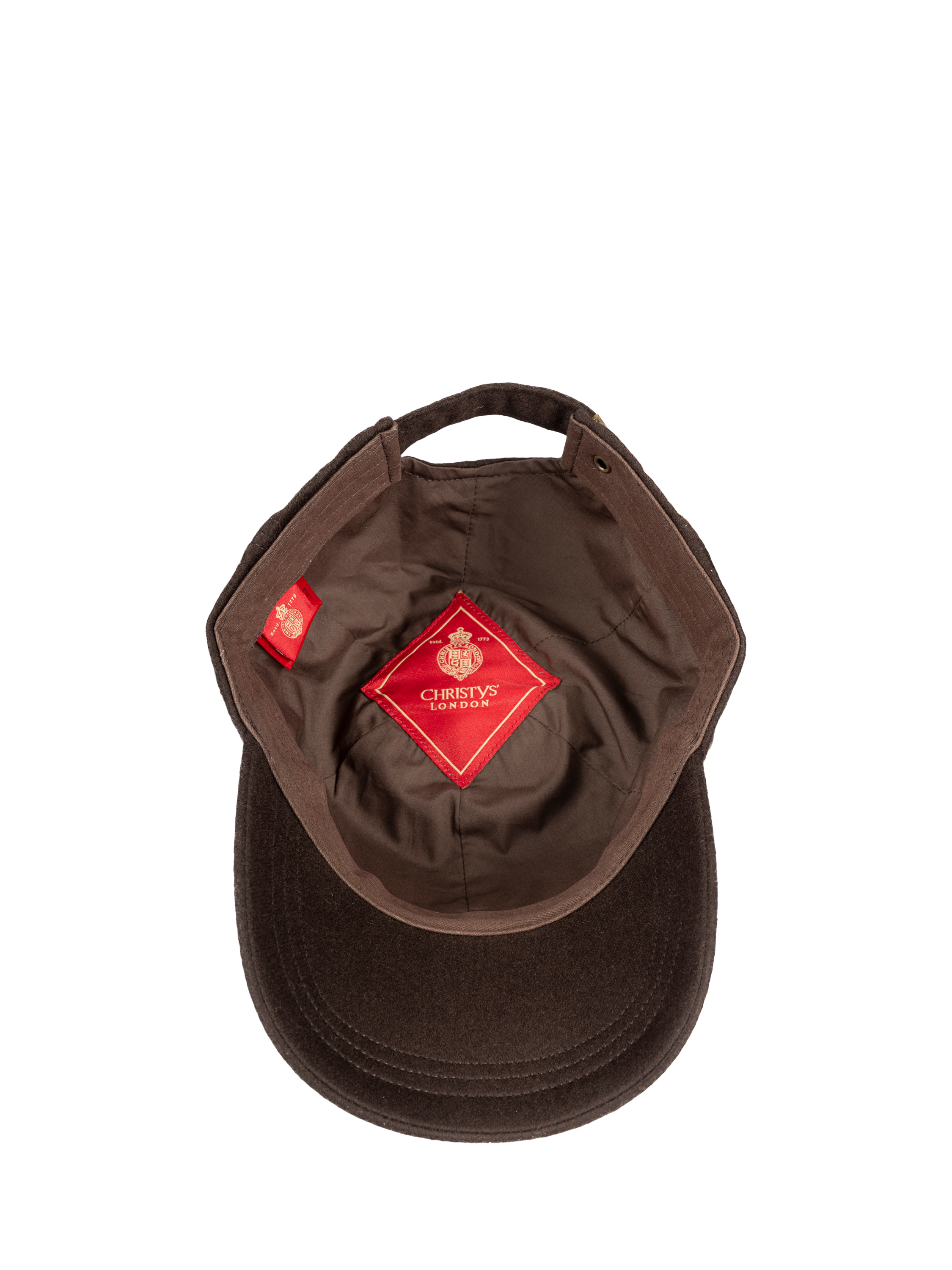 Product image 5 of 7, which shows Christys' Cashmere Blend Baseball Cap, Brown, One Size