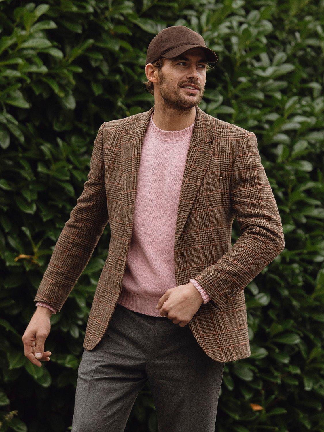 Product image 7 of 7, which shows Christys' Cashmere Blend Baseball Cap, Brown, One Size