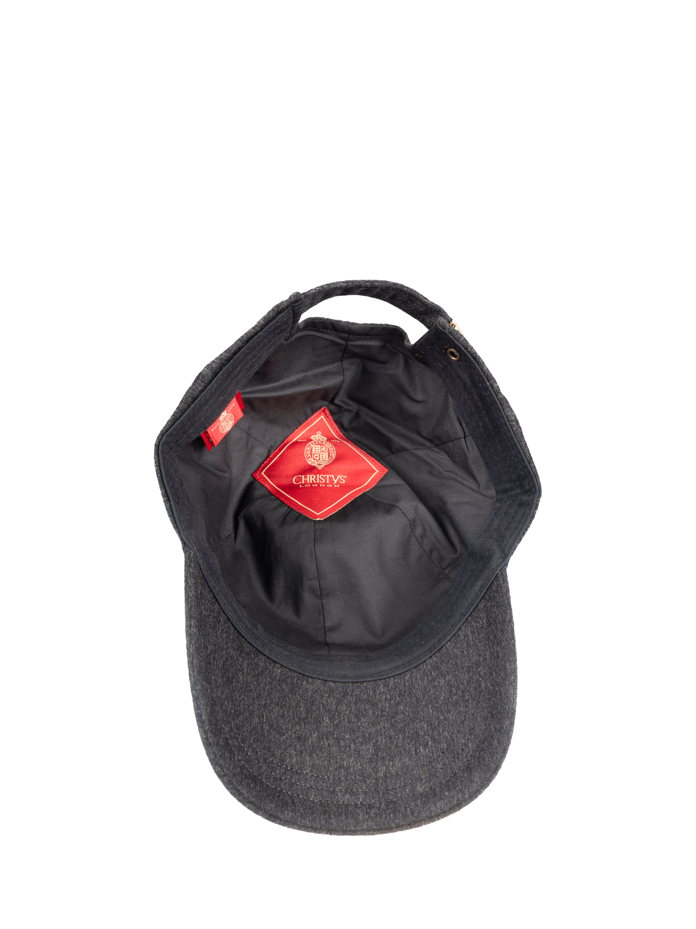 Product image 5 of 6, which shows Christys' Cashmere Blend Baseball Cap, Charcoal, One Size