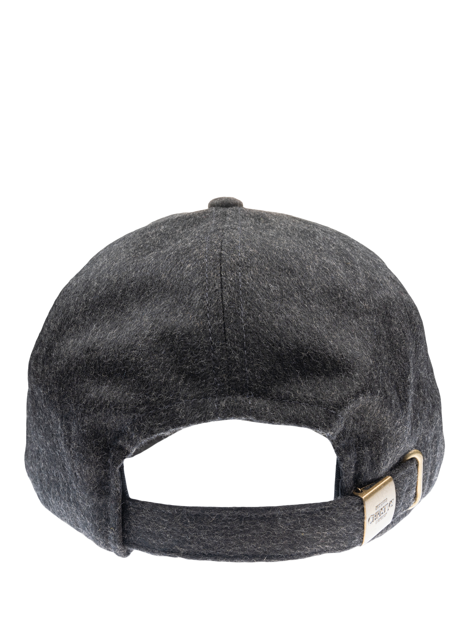 Product image 6 of 6, which shows Christys' Cashmere Blend Baseball Cap, Charcoal, One Size