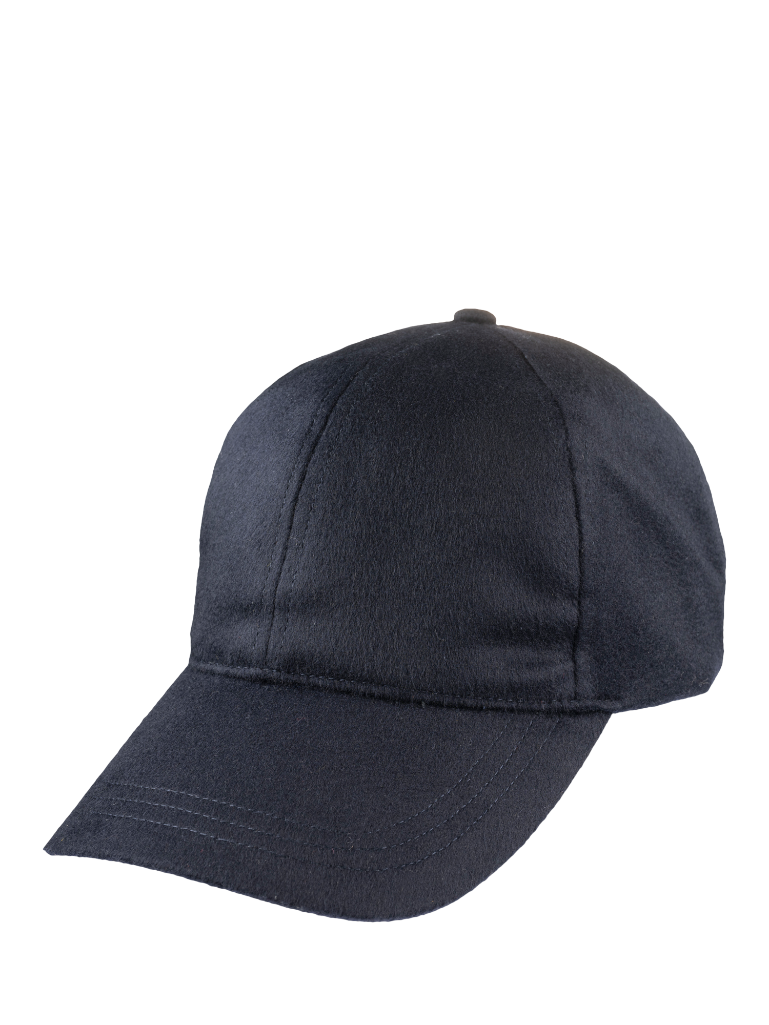 Product image 1 of 6, which shows Christys' Cashmere Blend Baseball Cap, Navy, One Size