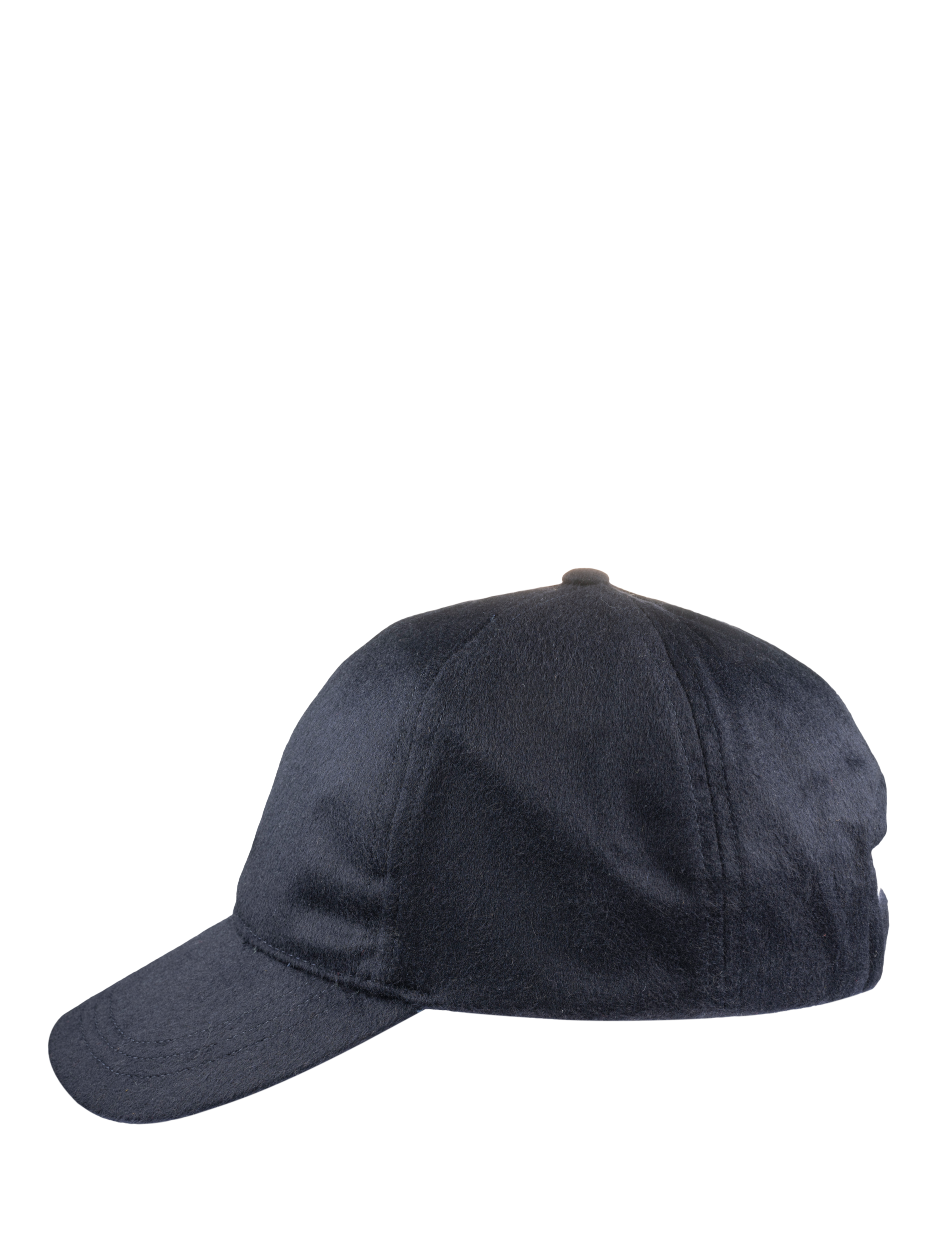 Product image 2 of 6, which shows Christys' Cashmere Blend Baseball Cap, Navy, One Size