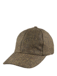 Christys' Herringbone Tweed Baseball Cap