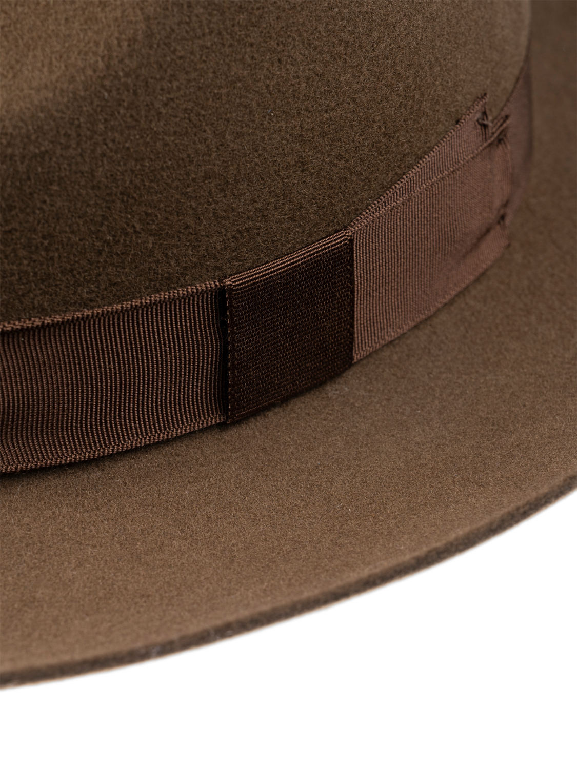 Product image 6 of 6, which shows Christys' Chepstow Wool Trilby Hat, Brown, S
