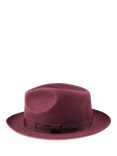 Christys' Chepstow Wool Trilby Hat, Maroon