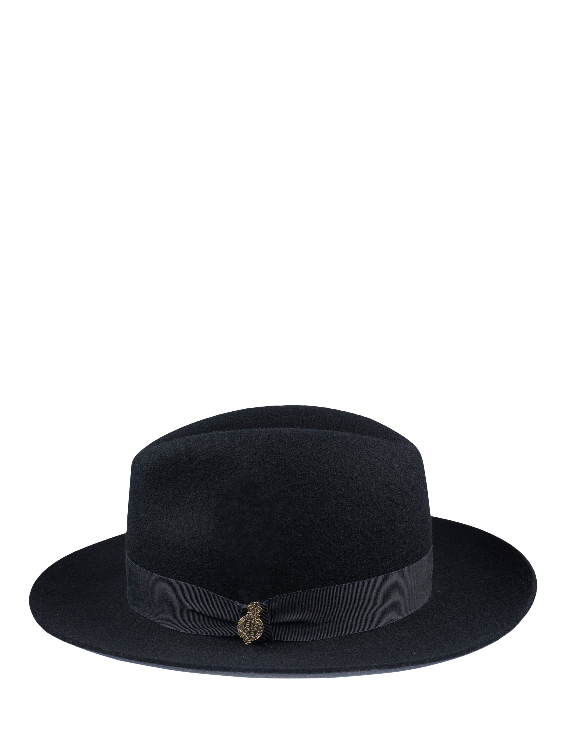 Product image 2 of 6, which shows Christys' Grosvenor Wool Fedora, Navy, 55cm