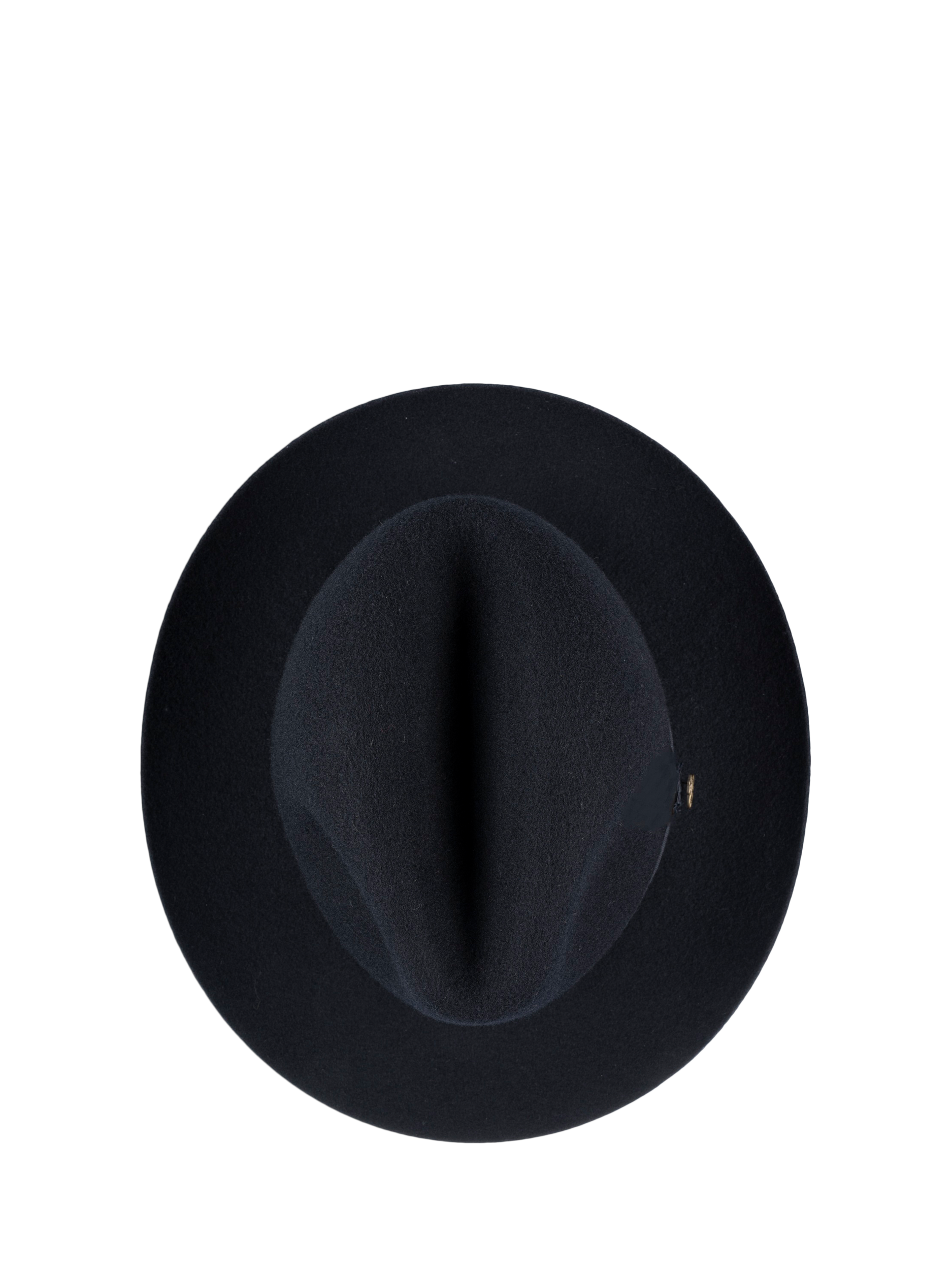 Product image 4 of 6, which shows Christys' Grosvenor Wool Fedora, Navy, 55cm