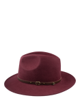 Christys' Crushable Safari Wool Hat, Maroon