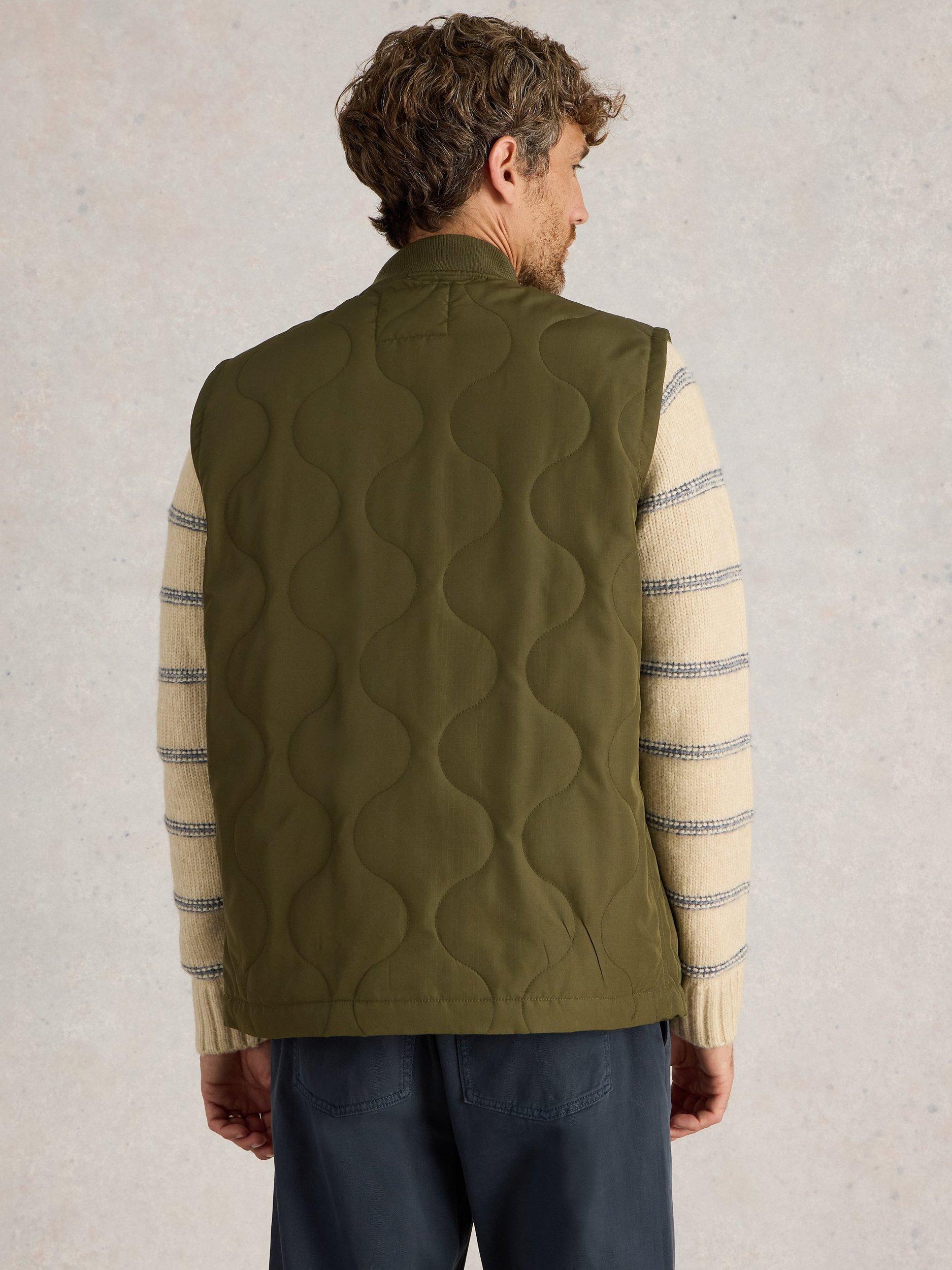 Product image 2 of 6, which shows White Stuff Tenby Gilet, Khaki Green, S