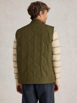 White Stuff Tenby Gilet, Khaki Green - view 2, Khaki Green