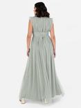 Anaya With Love Flutter Sleeve Thigh Split Maxi Dress