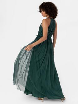 Anaya With Love Halterneck Keyhole Maxi Dress - view 2, Emerald Green