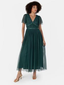 Anaya With Love Ribbon Detail Midaxi Dress, Emerald Green