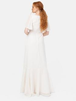 Anaya With Love Faux Ruffle Wrap Wedding Dress, Ivory - view 2, Ivory