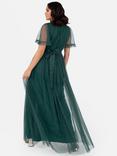 Anaya With Love Faux Wrap Sash Belt Maxi Dress, Emerald Green