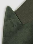 Reiss Apsara Cotton Blend Velvet Blazer, Sage Green