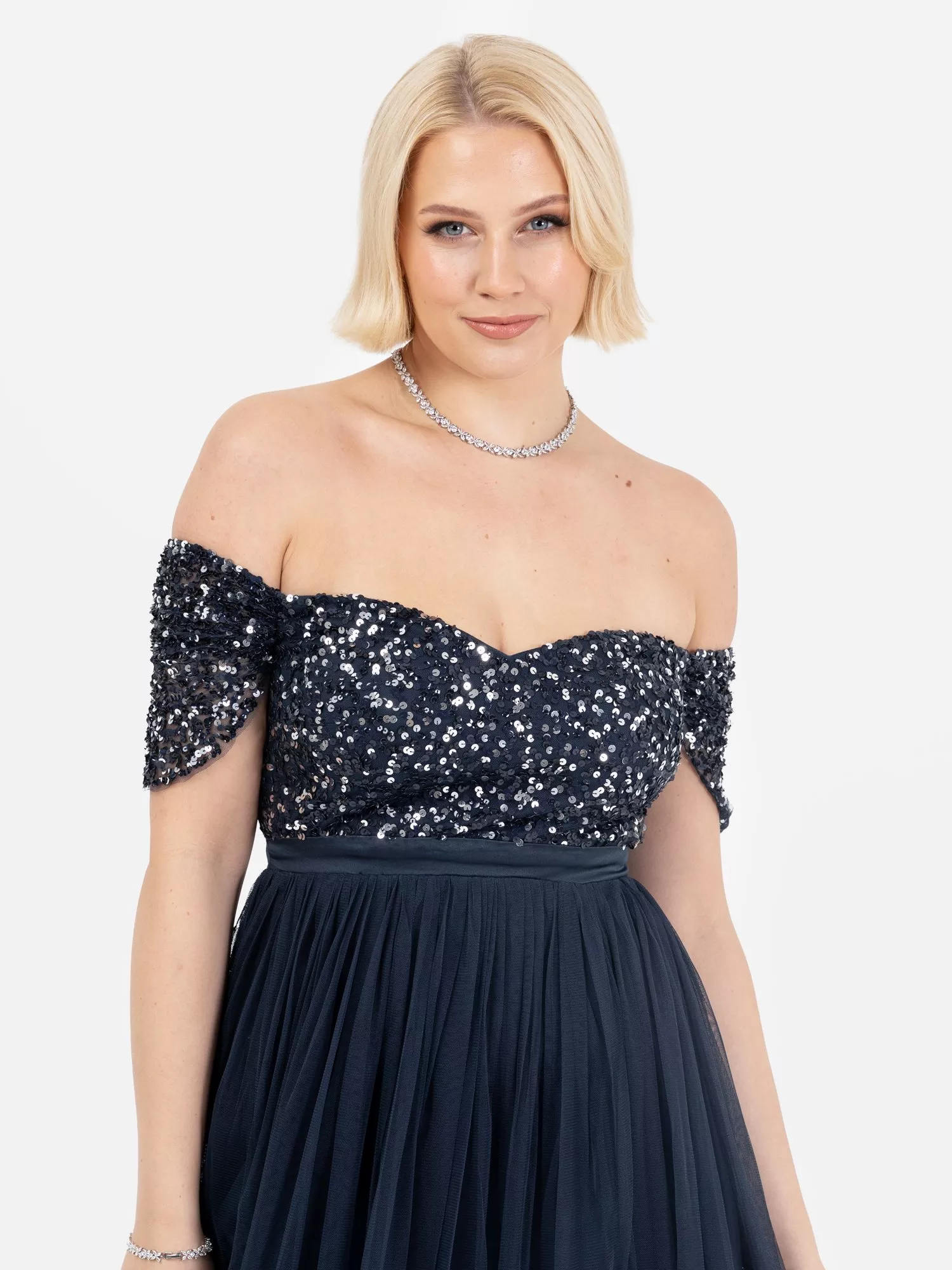 Maya Deluxe Damen Maxi Womens Ladies Embellished Se Produktbild-Vorschau 2